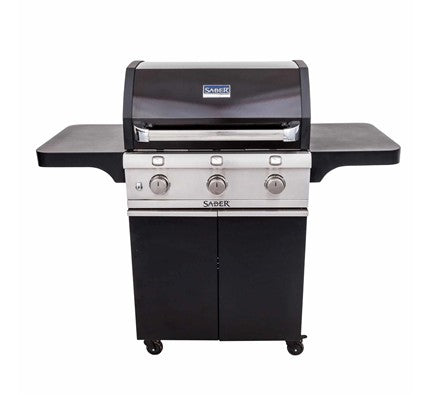 Deluxe Black 3-Burner Grill