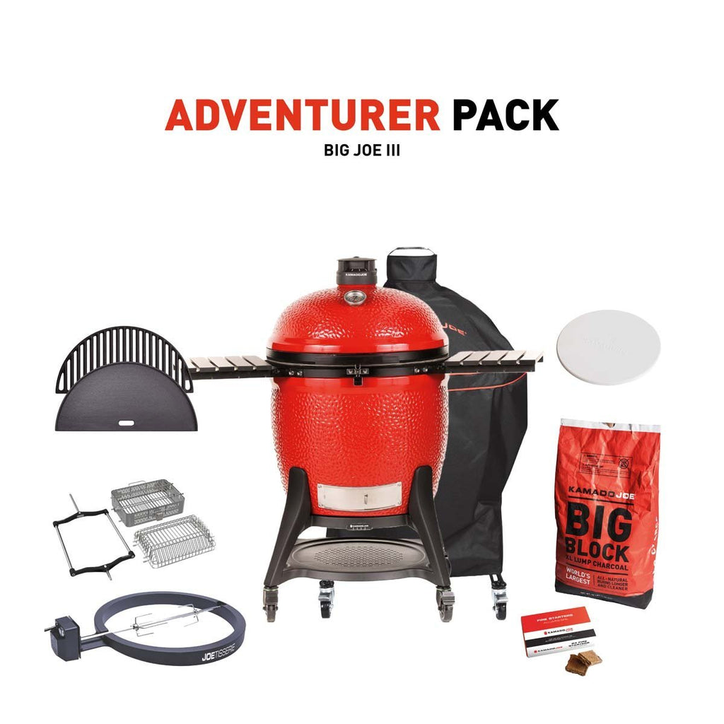 Big Joe III Charcoal Grill With Adventurer Pack