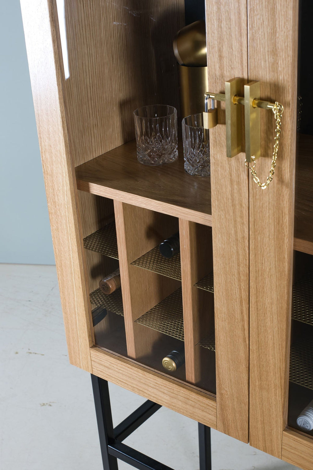 Oak Drinks Cabinet