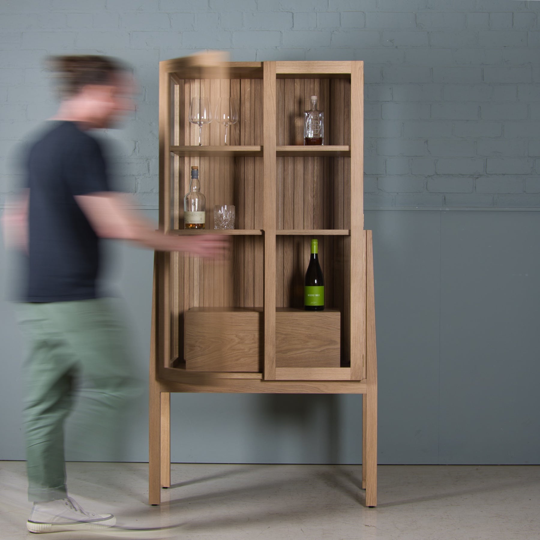 Oak Display Cabinet, Neko