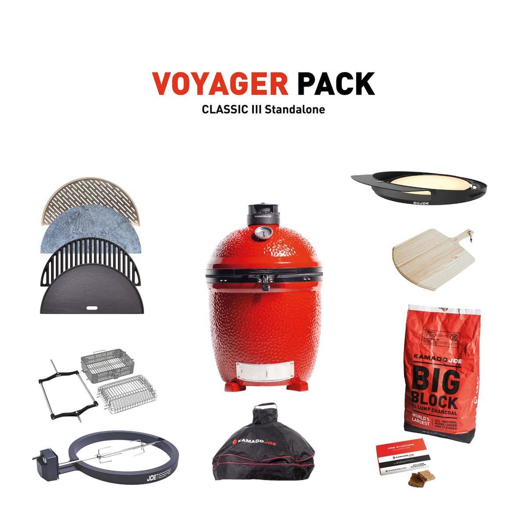 Classic III Stand Alone Charcoal Grill With Voyager Pack
