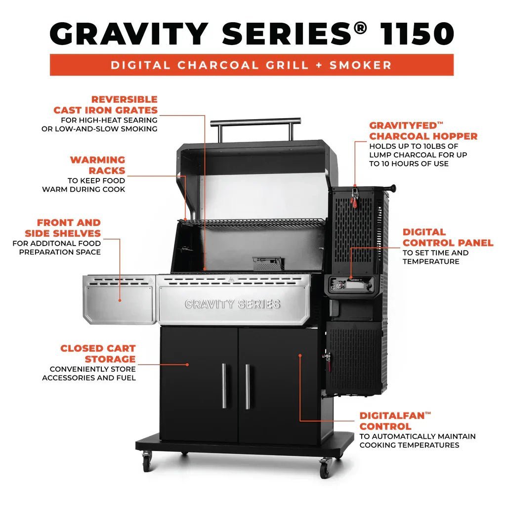 Gravity Series 1150 BBQ & Smoker Starter Pack