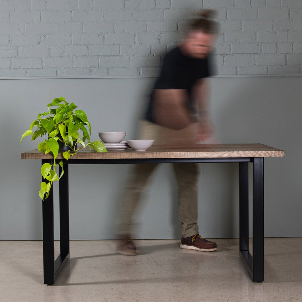 Dark Wood Dining Table, Reko