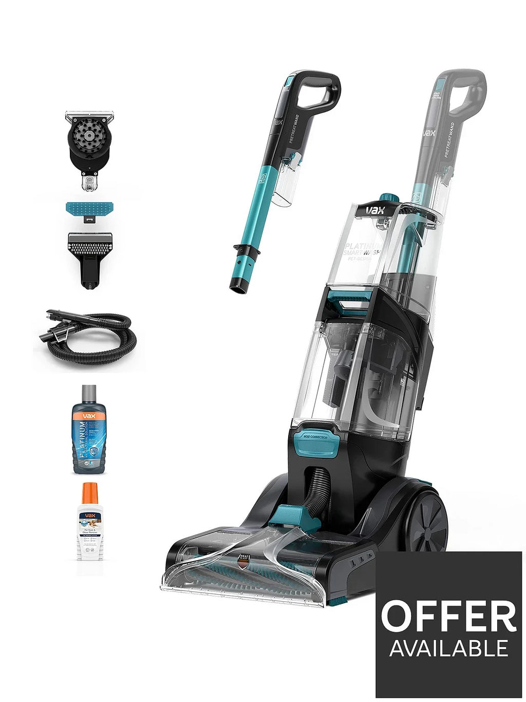 VAX Platinum SmartWash Pet Carpet Cleaner – Deep Cleaning for Carpets & Pet Messes