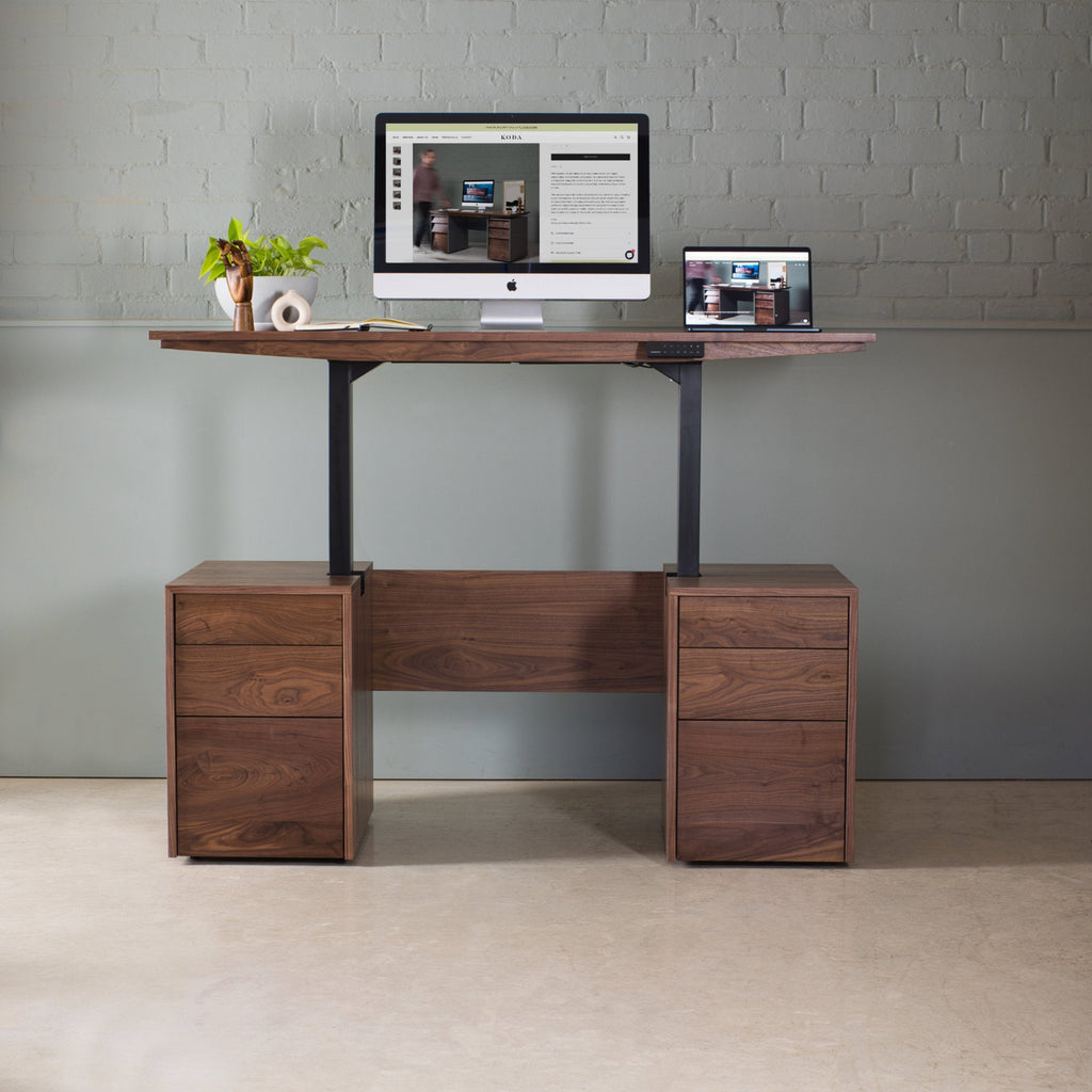 Walnut Sit-Stand Desk, Hale
