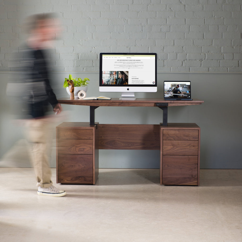 Walnut Sit-Stand Desk, Hale