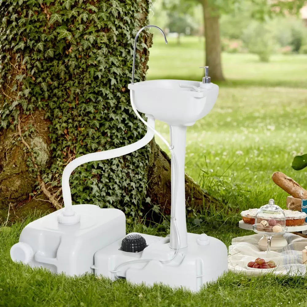 YITAHOME Portable Camping Hand Wash Station with 17L Basin – Freestanding Outdoor Sink