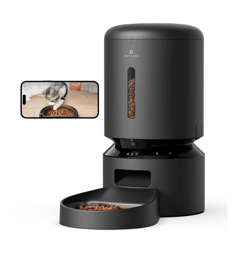 PETLIBRO Granary 5L Smart Camera Automatic Pet Feeder – Black